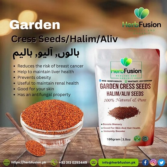 Garden cress seeds Halim Aliv 100g HerbFusion